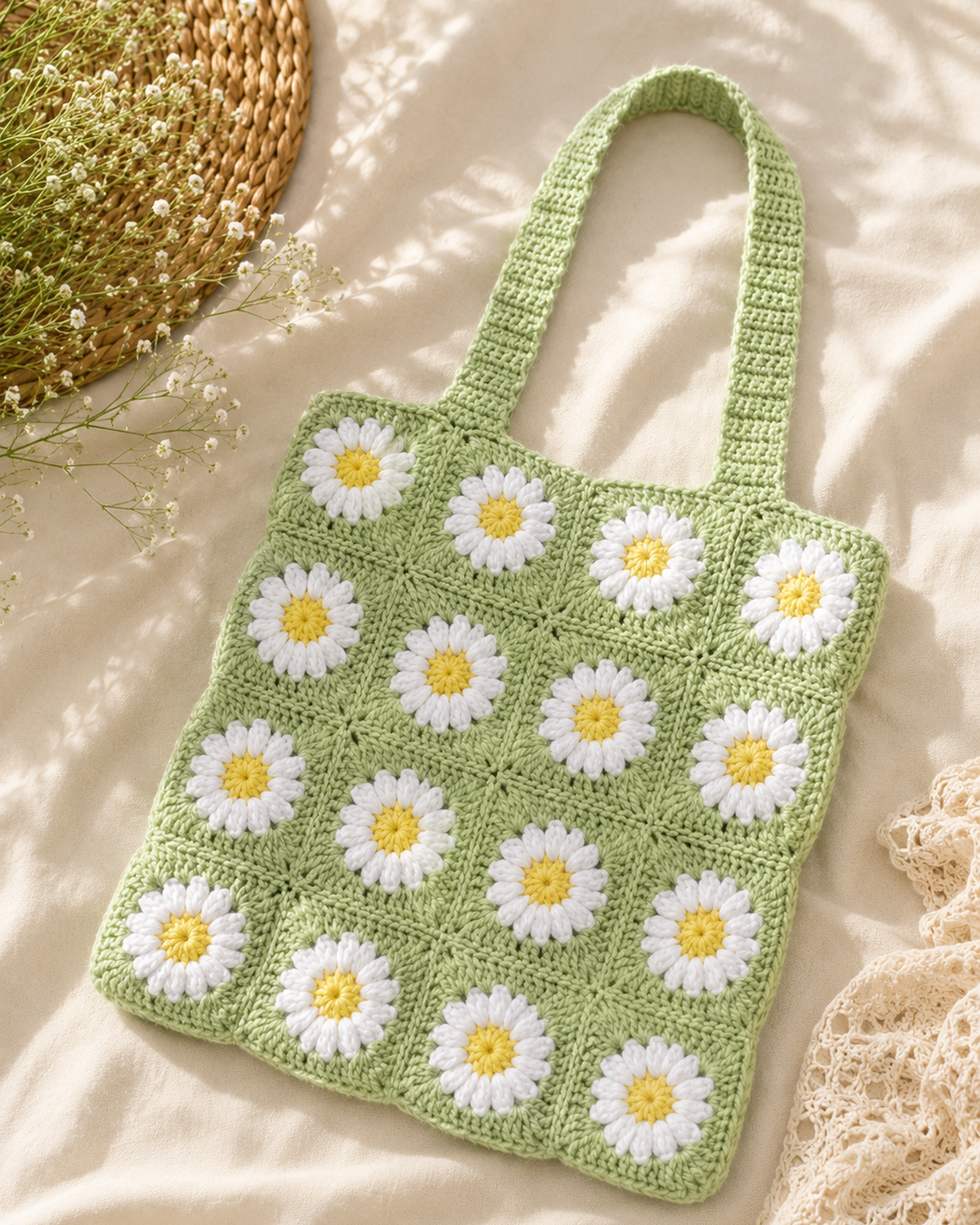 Daisy Tote - Green