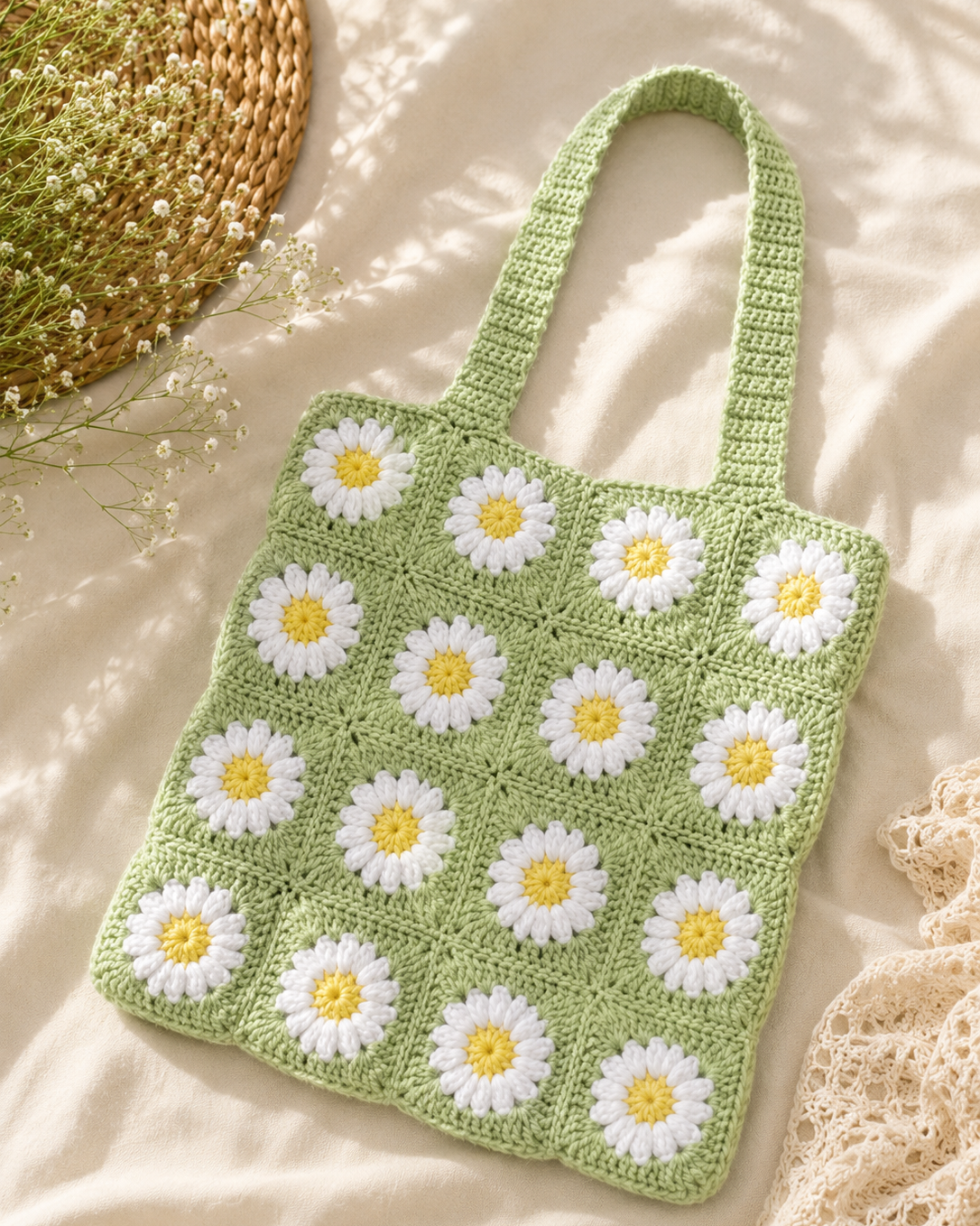 Daisy Tote - Green