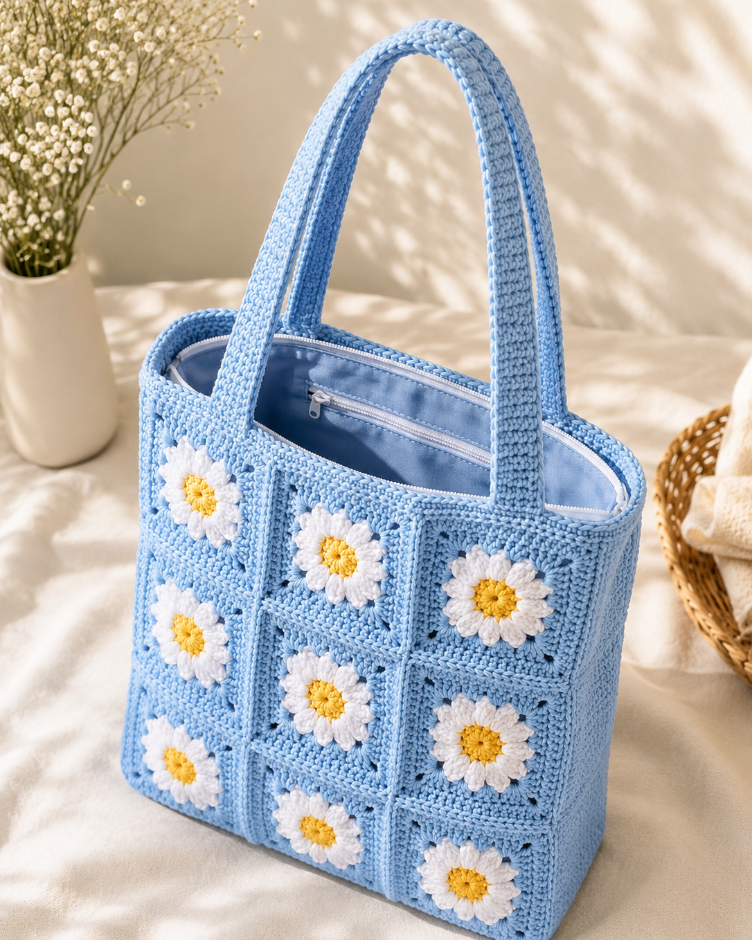 Daisy Tote - Blue