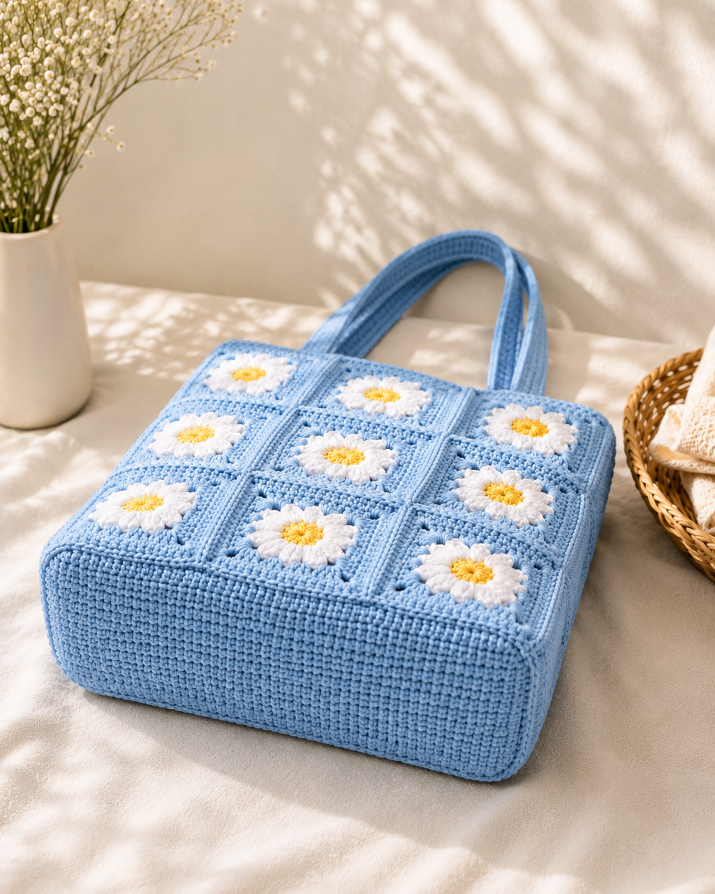 Daisy Tote - Blue
