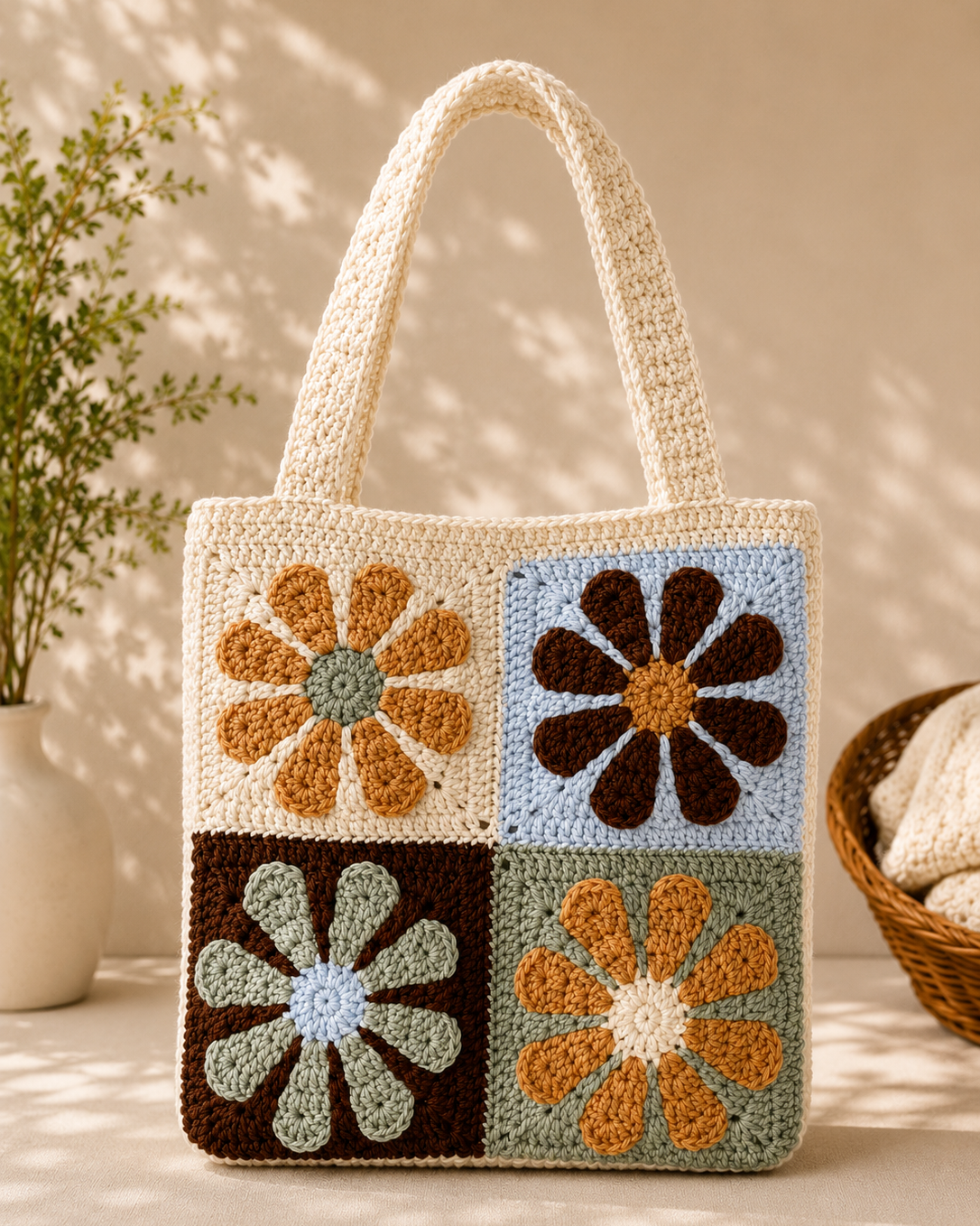 beige and brown tote
