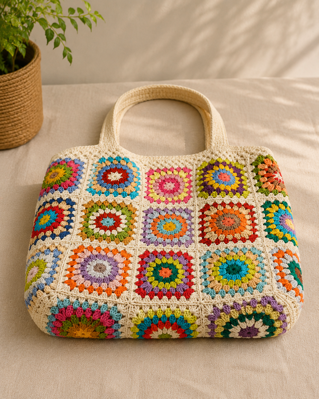 Beige crochet